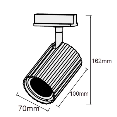 lafabryka.pl Tokio reflektor do szyn 1F Czarny LP-787/1R BK LIGHT PRESTIGE